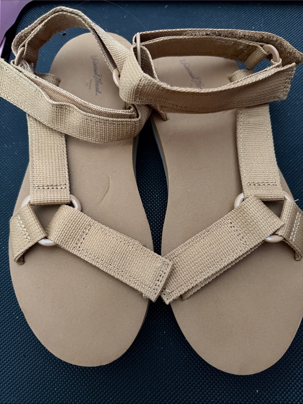 Universal Thread Tan Strappy Outdoor Sandals never worn